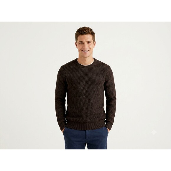 BANANA REPUBLIC FACTORY Other - NWT Banana Republic Factory Mens XL Sweater Cozy Textured Knit Brown Crewneck